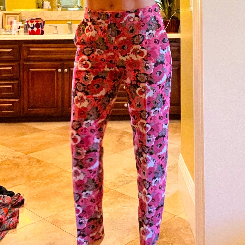 Sezane Floral Trousers